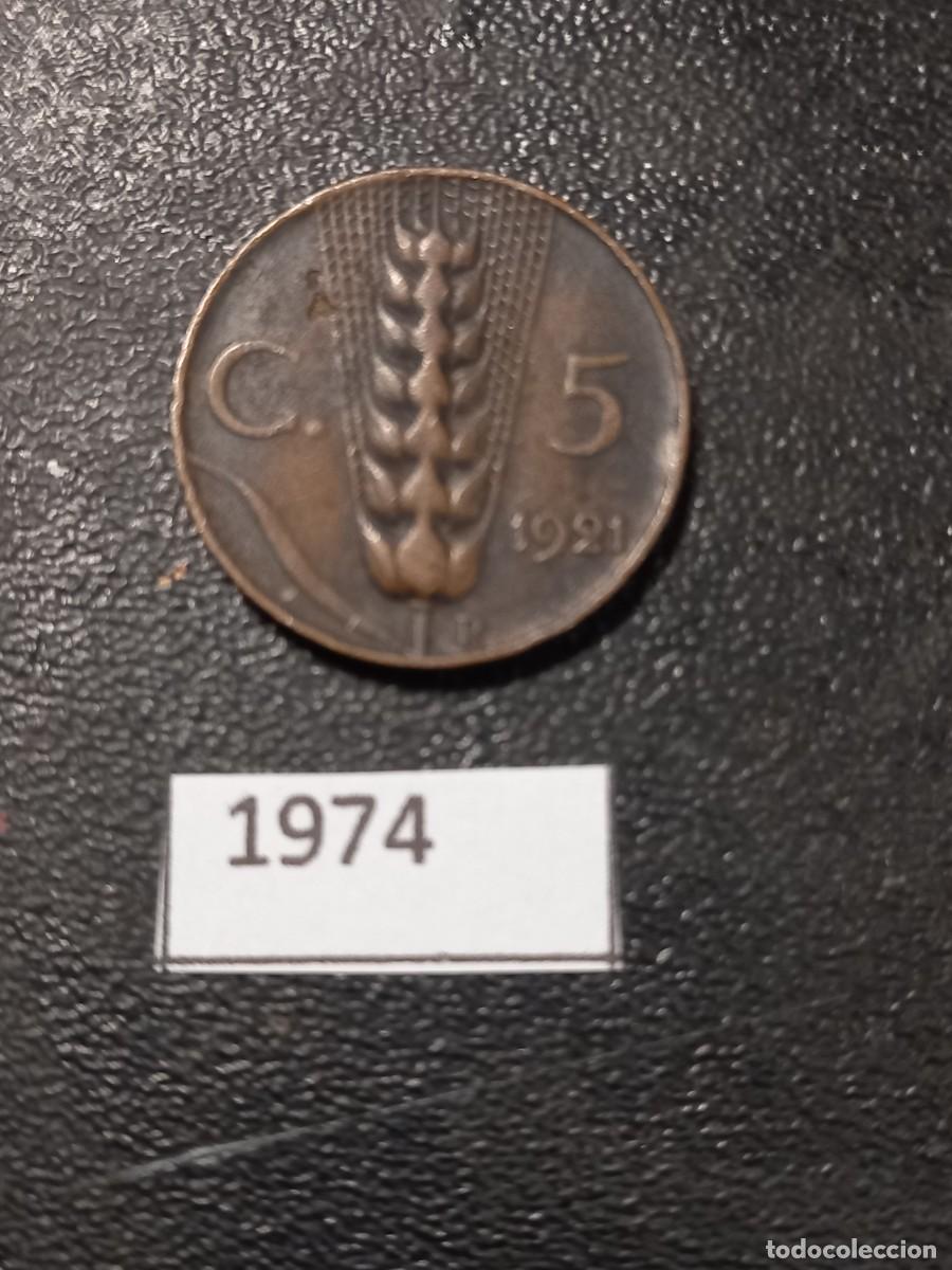 Monedas antiguas de Europa: Italia 5 centesimi 1921 - Foto 1