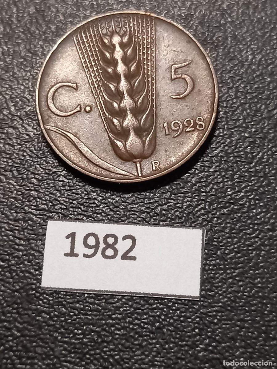 Monedas antiguas de Europa: Italia 5 centesimi 1928 - Foto 1