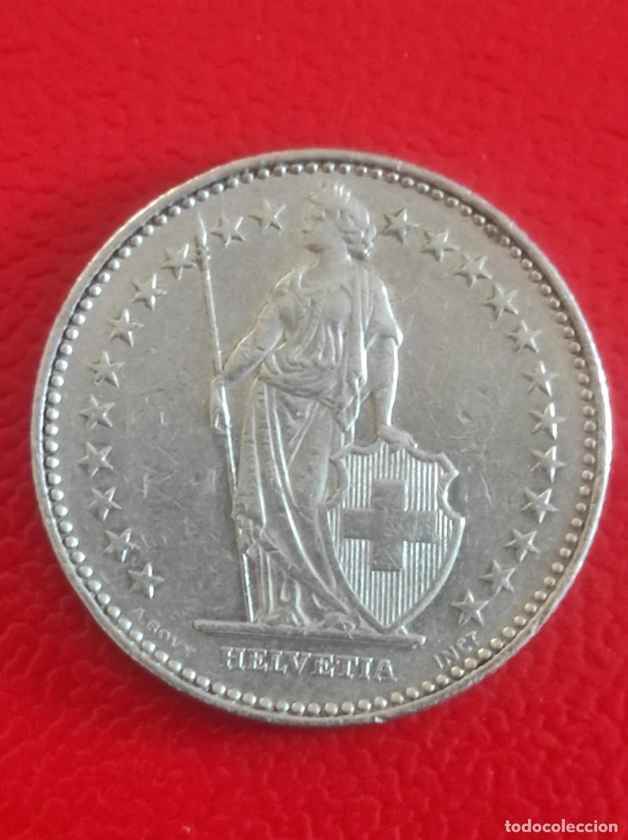 Monedas antiguas de Europa: 2 francos de Suiza - Foto 2