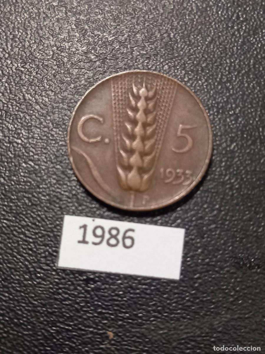 Monedas antiguas de Europa: Italia 5 centesimi 1933 - Foto 1