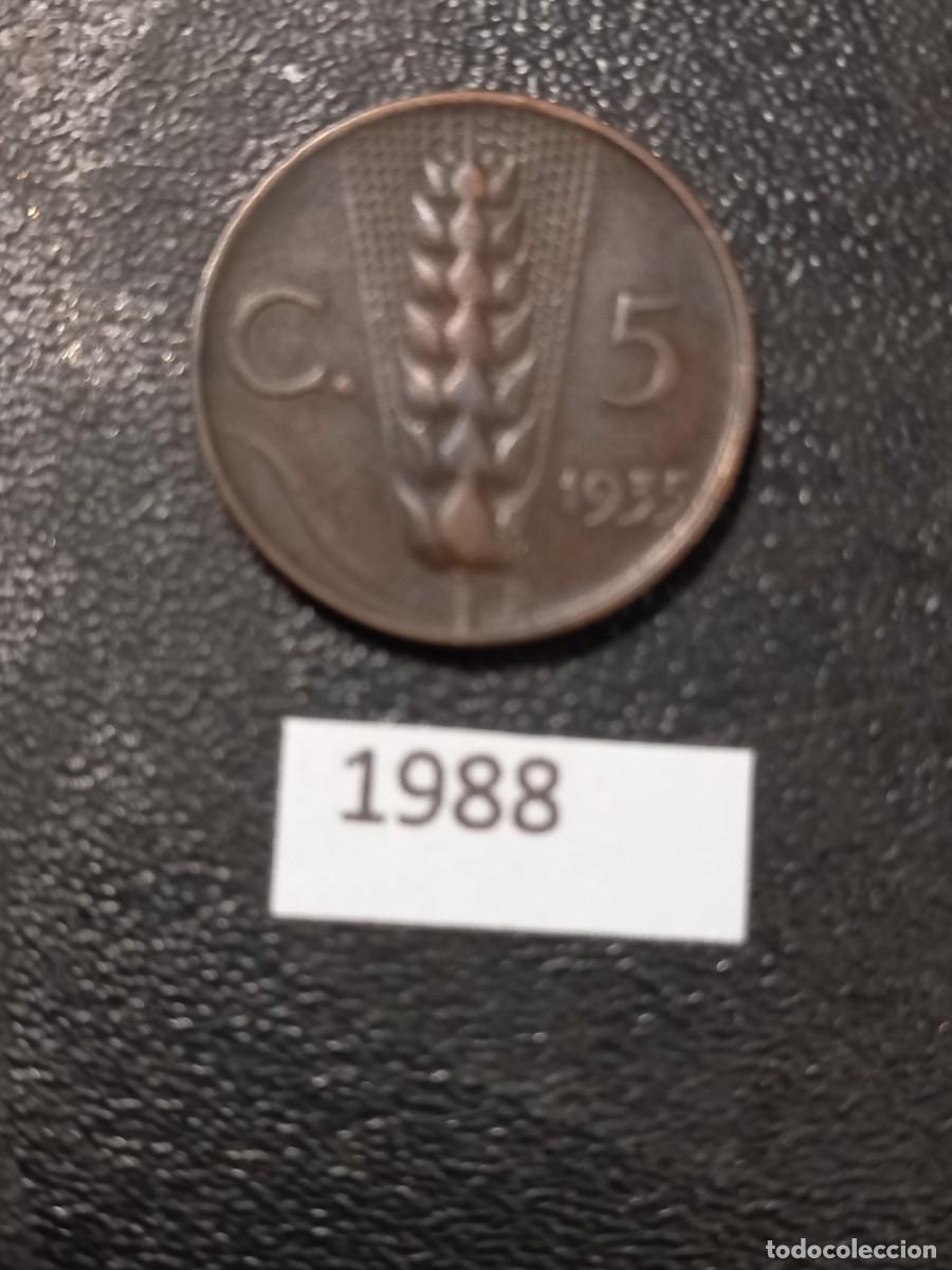 Monedas antiguas de Europa: Italia 5 centesimi 1935 - Foto 1