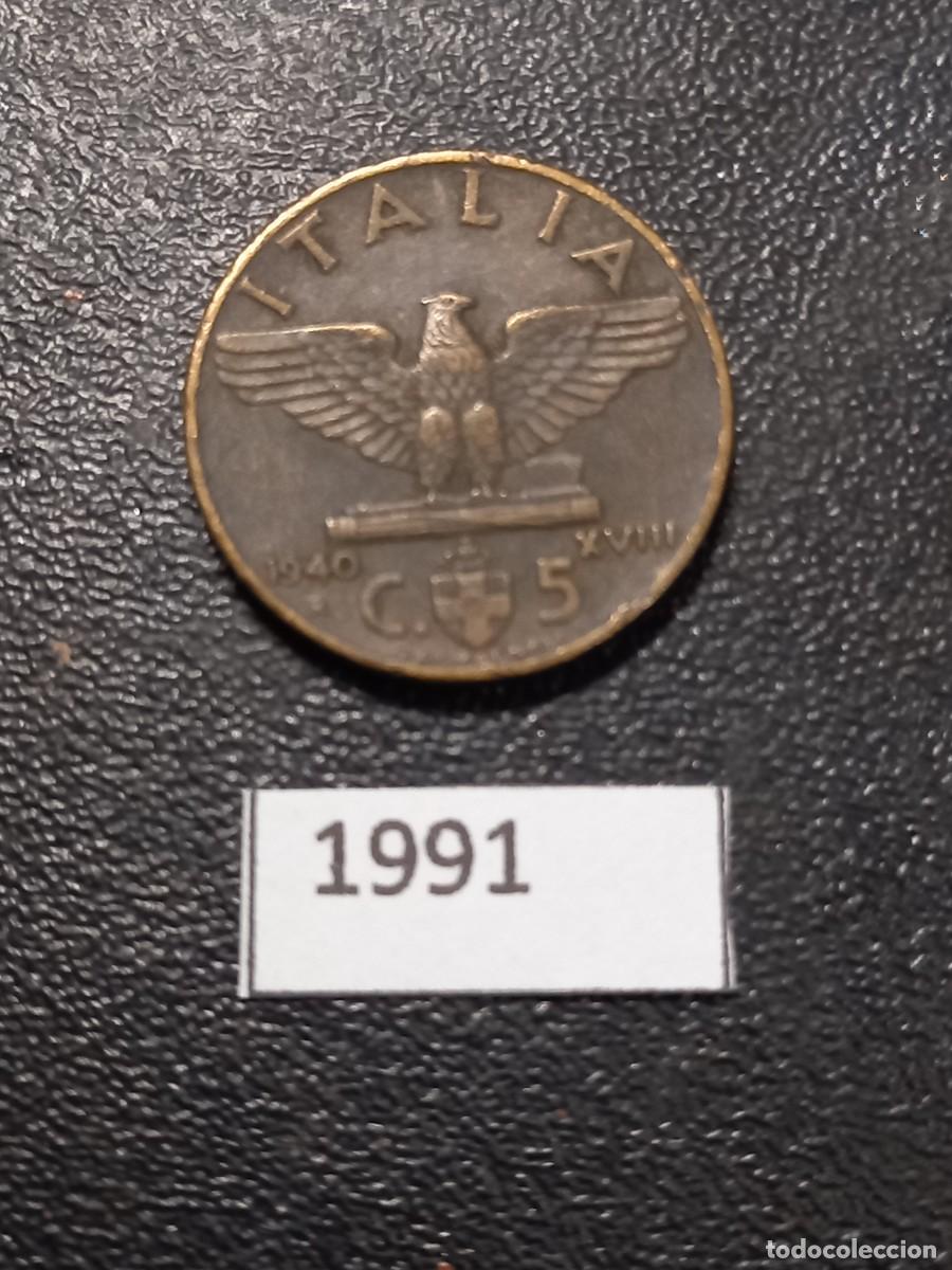 Monedas antiguas de Europa: Italia 5 centesimi 1940 - Foto 1