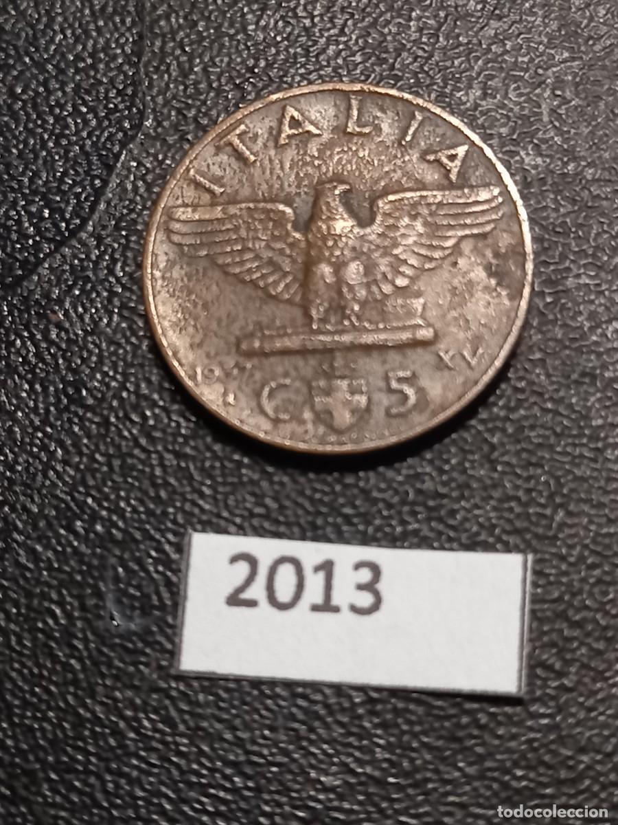 Monedas antiguas de Europa: Italia 5 centesimi 1937