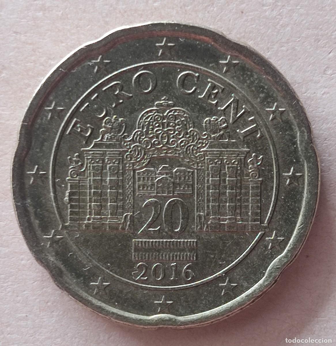 Monedas antiguas de Europa: Austria-20 cent-2016.
