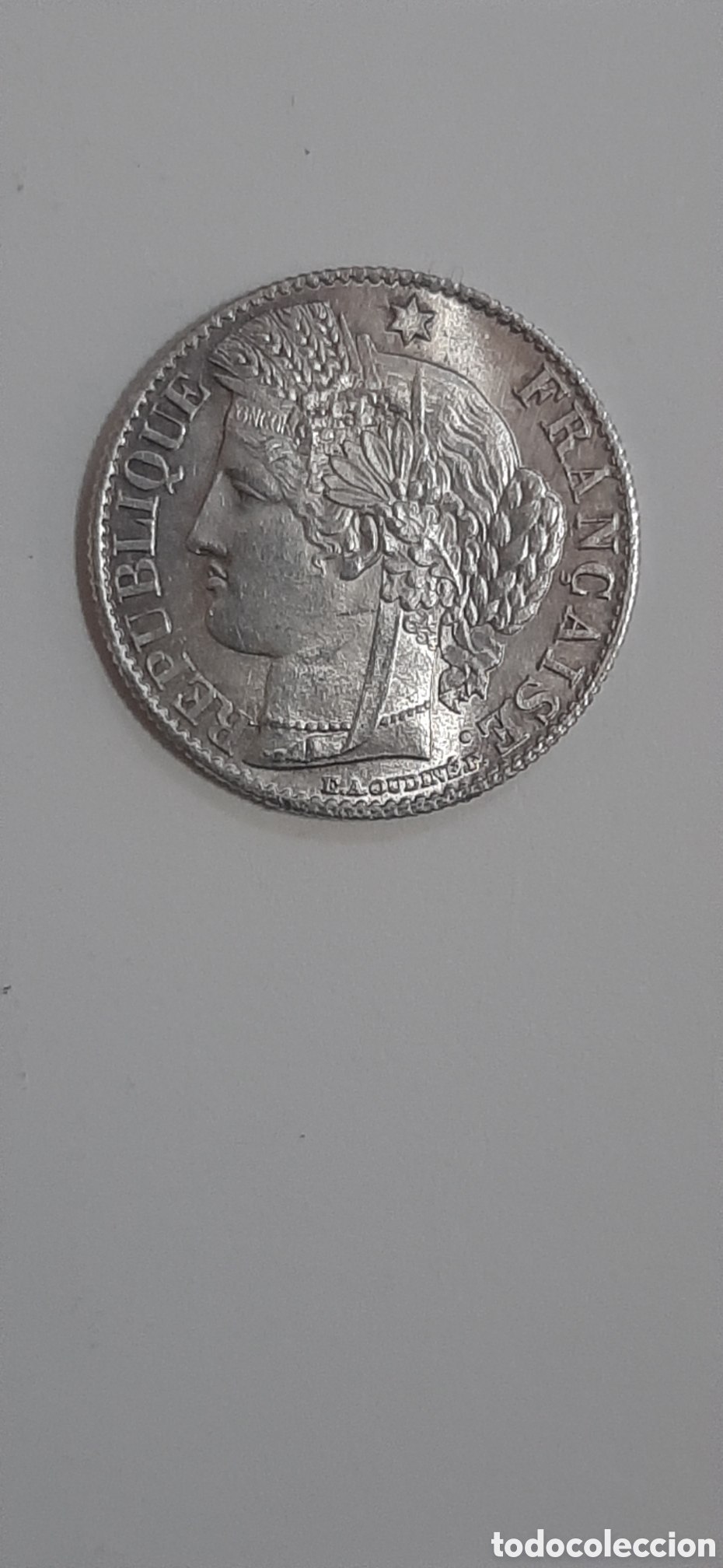 Monedas antiguas de Europa: MONEDA FRANCESA DE PLATA 50 CENT 1888-A - Foto 3
