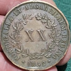 Monedas antiguas de Europa: MONEDA 20 REIS 1852 PORTUGAL