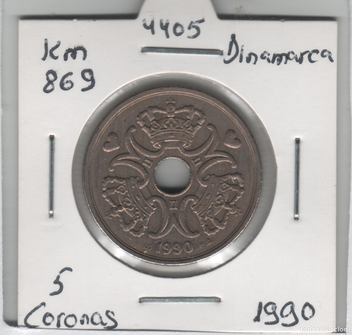 Monedas antiguas de Europa: MONEDA DINAMARCA 5 CORONAS 1990 - Foto 1