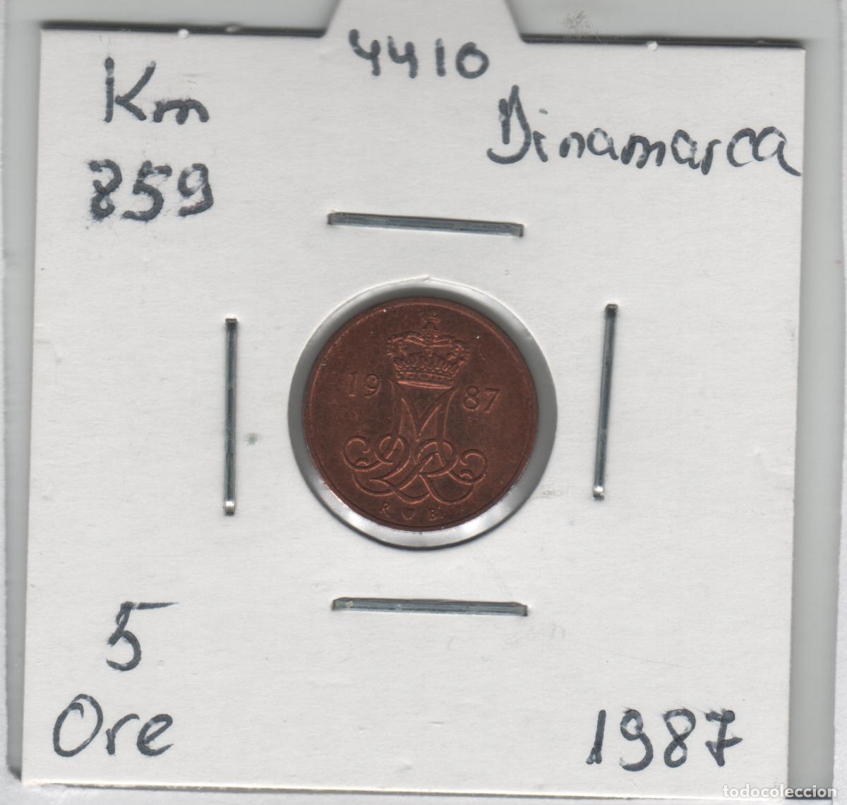 Monedas antiguas de Europa: MONEDA DINAMARCA 5 ORES 1987 - Foto 1