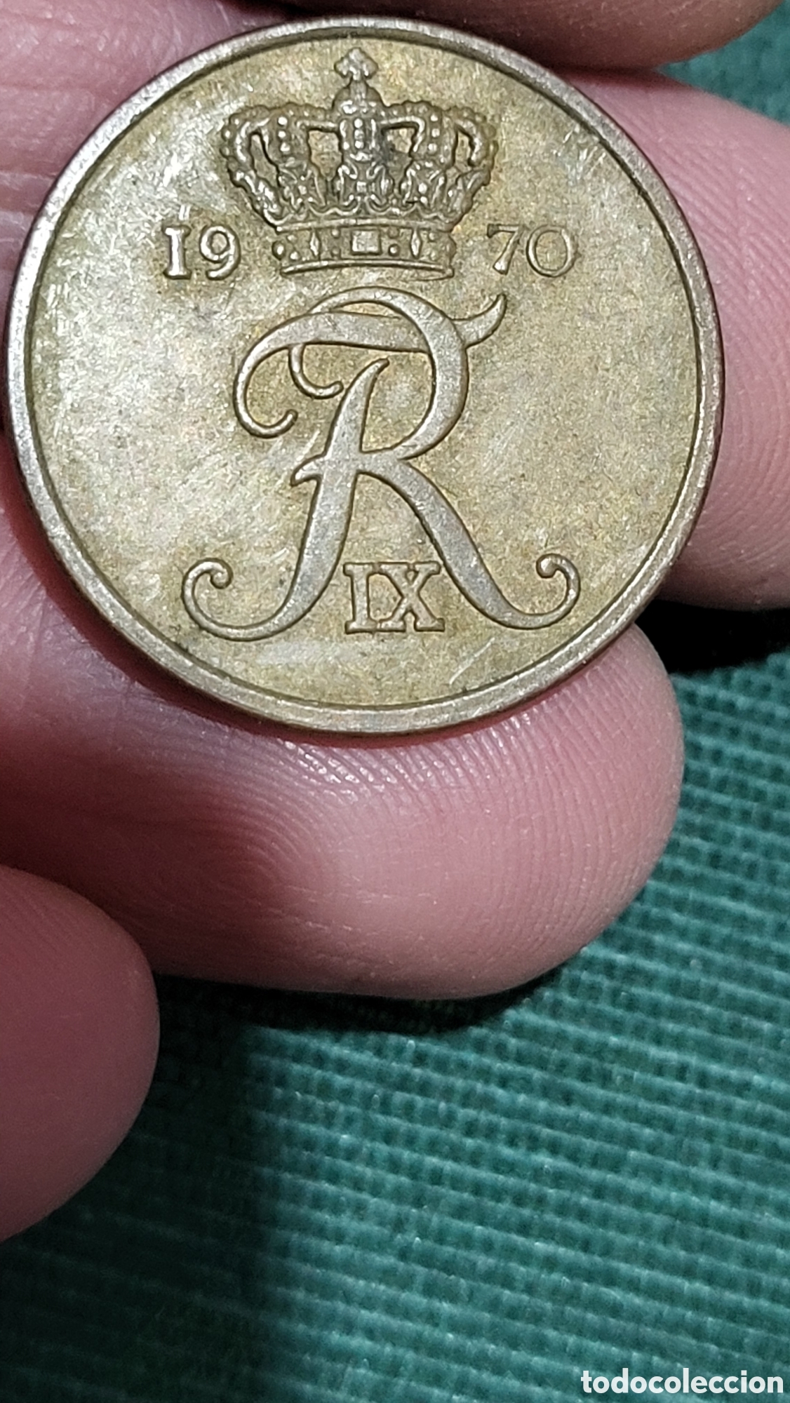 Monedas antiguas de Europa: Moneda 5 ore Dinamarca 1970 - Foto 1