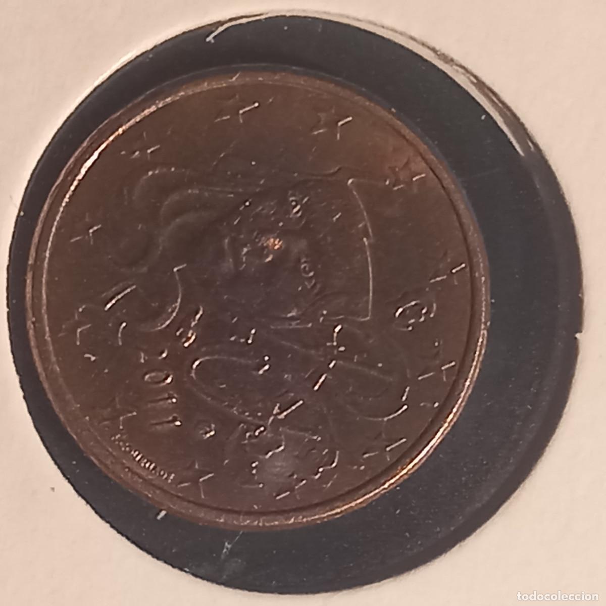 Monedas antiguas de Europa: 1 C&eacute;ntimo de &euro;uro de Francia 2011. - Foto 1