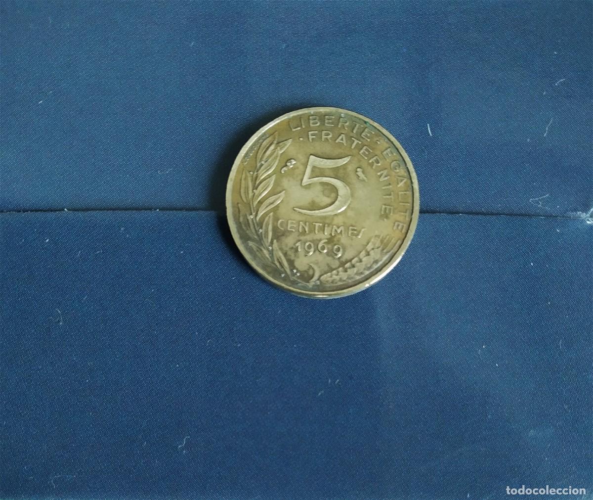 Monedas antiguas de Europa: MONEDA DE 5 CENTIMOS FRANCIA 1969 - Foto 1