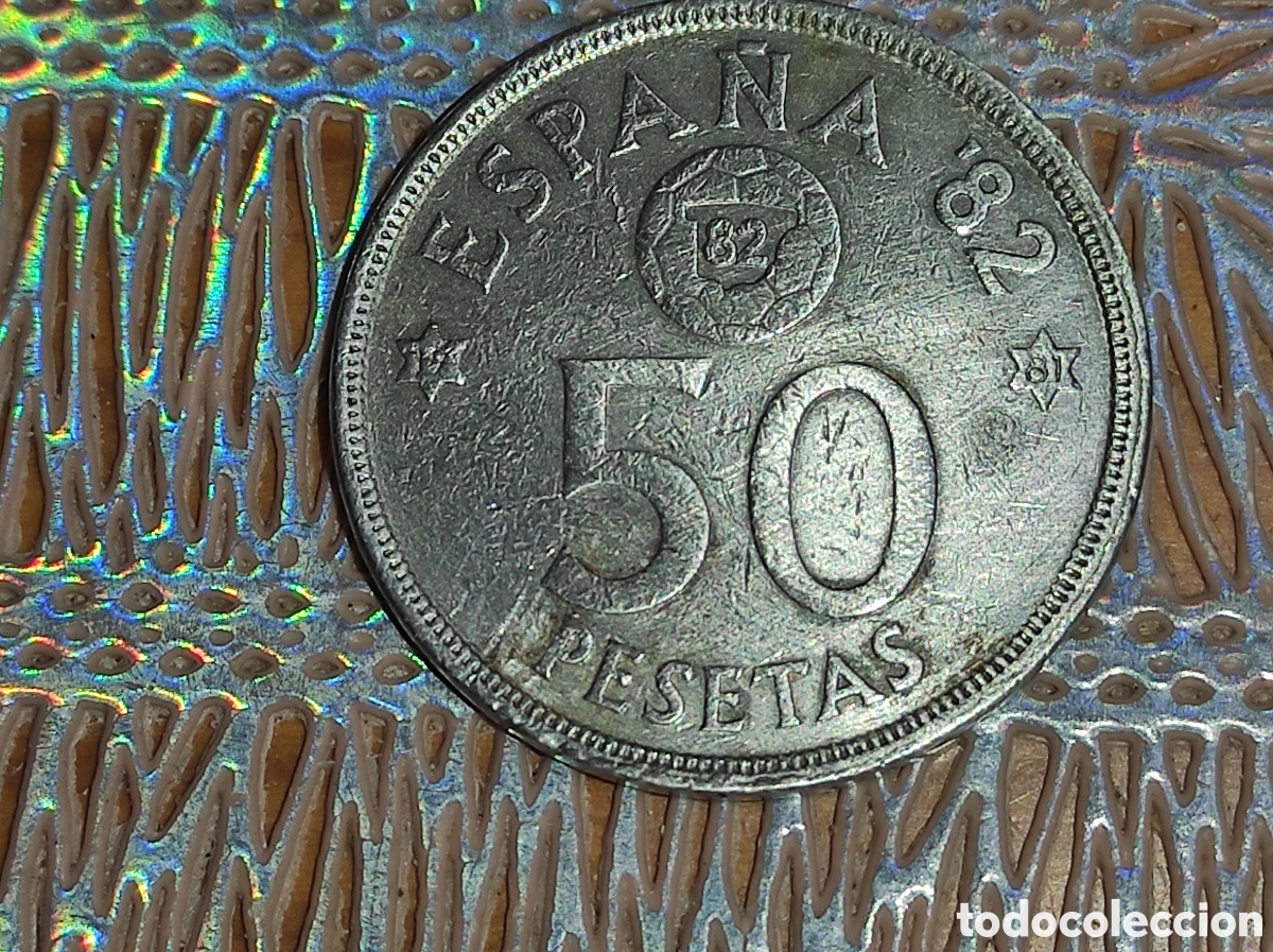 Monedas antiguas de Europa: Moneda ESPA&Ntilde;A 82 Estrella 81 - Foto 3