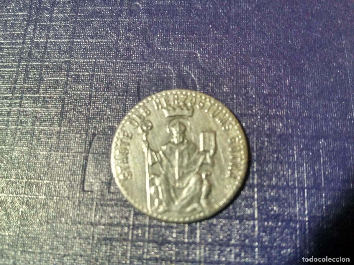 Monedas antiguas de Europa: GOTHA, ALEMANIA, 2 PFG SIN FECHA , HIERRO, MONEDA DE NECESIDAD, NOTGELD