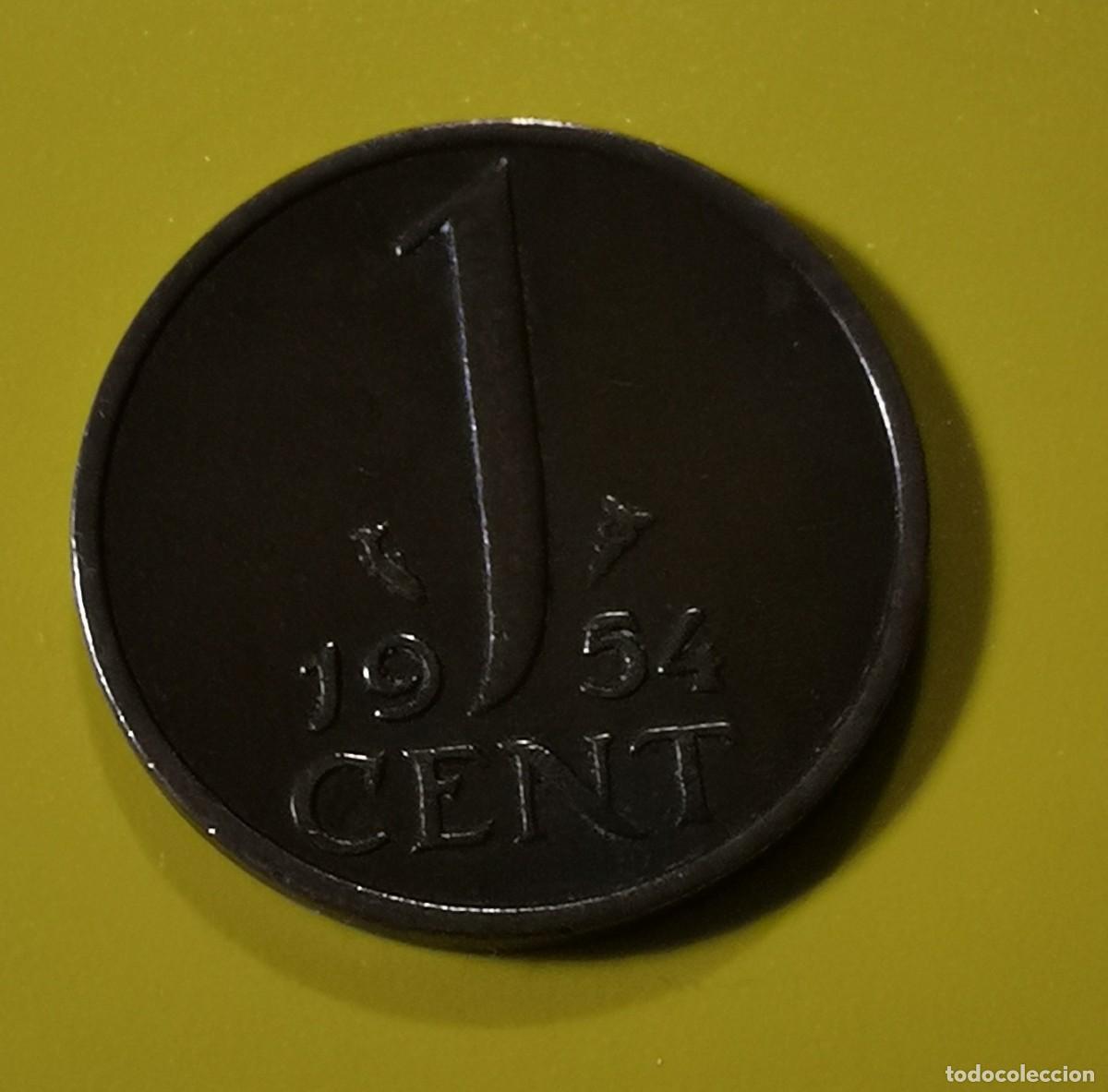 Monedas antiguas de Europa: MONEDA DE HOLANDA - 1 CENT 1954 - Foto 2