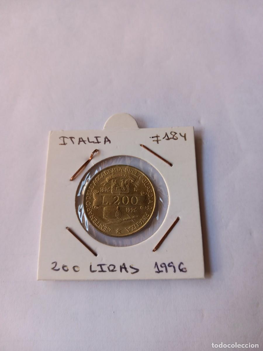 Moedas antigas da Europa: ITALIA 200 LIRAS 1996 &ldquo;ACADEMIA DE LA GUARDIA DE ADUANA&rdquo; KM#184 S/C
