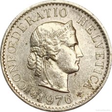 Monedas antiguas de Europa: Ω SUIZA. 5 CÉNTIMOS (RAPPEN) DE 1976 (SIN MARCA CECA). KM# 26. (583).