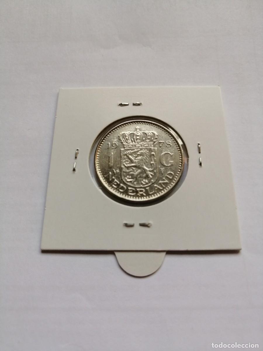 Monedas antiguas de Europa: Holanda 1 Gulden 1978 - Foto 2