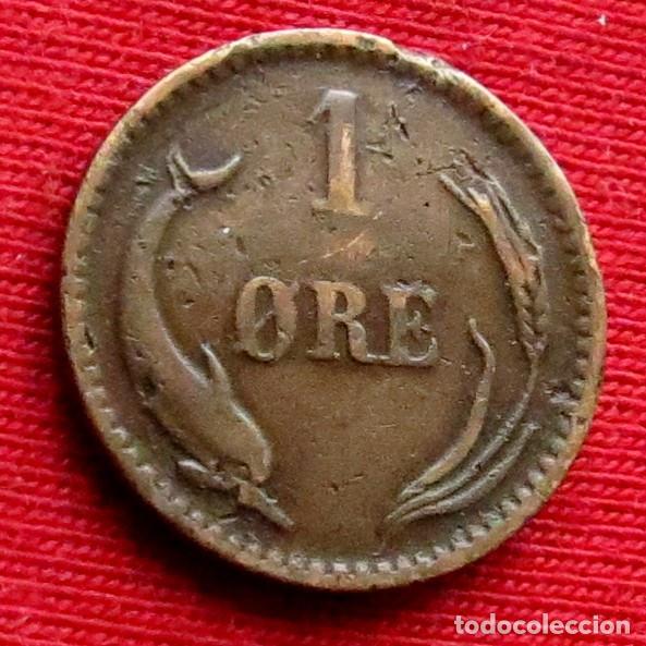 Monedas antiguas de Europa: Dinamarca 1 ore 1887 - Foto 1