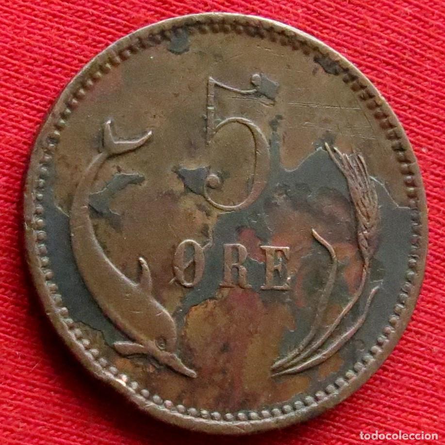 Monedas antiguas de Europa: Dinamarca 5 ore 1894 - Foto 1