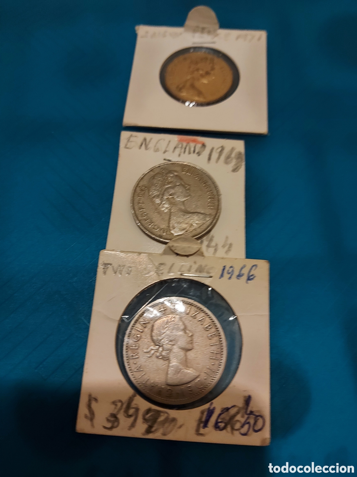 Monedas antiguas de Europa: 3 monedas England - Foto 1