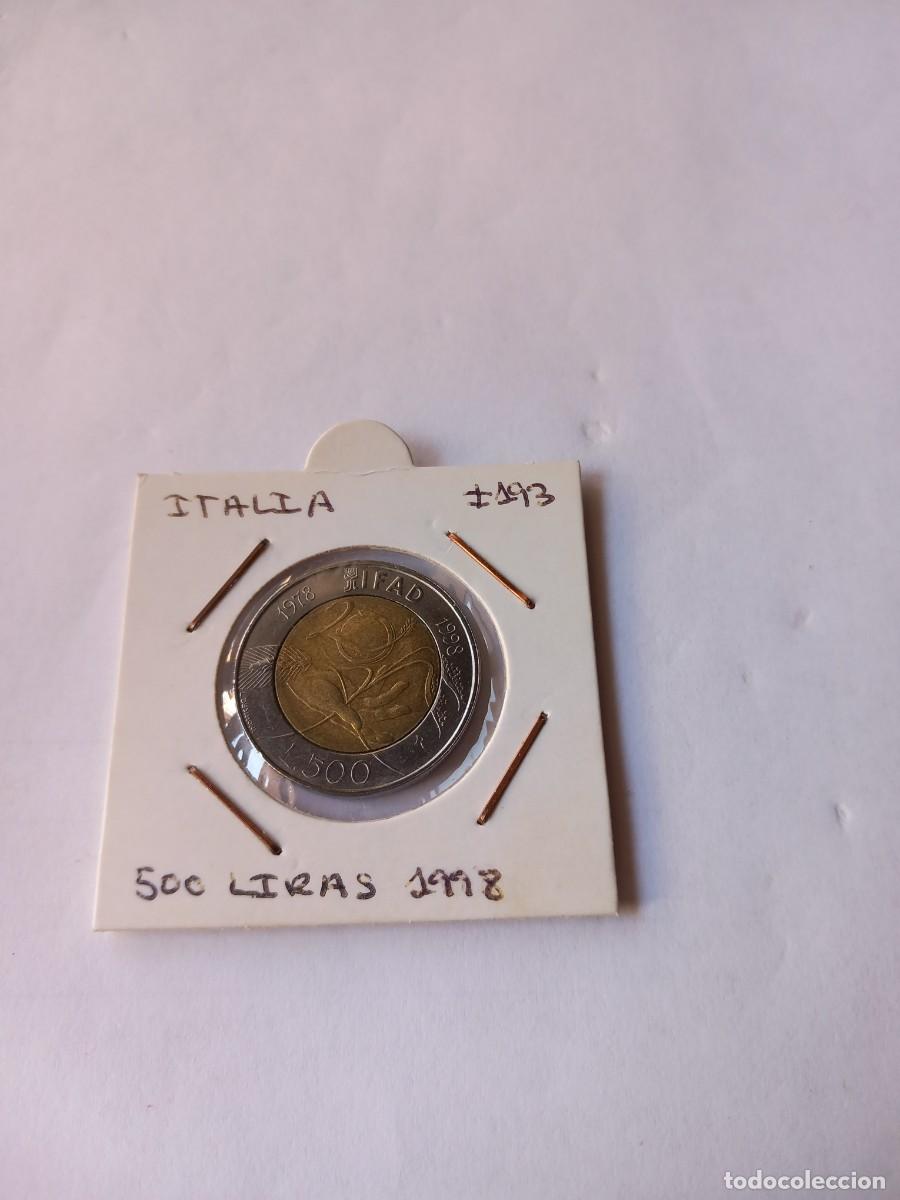 Monete antiche di Europa: ITALIA 500 LIRAS 1998 BIMET&Aacute;LICA &ldquo;20 A&Ntilde;OS DE LA FAO&rdquo; KM#193 S/C