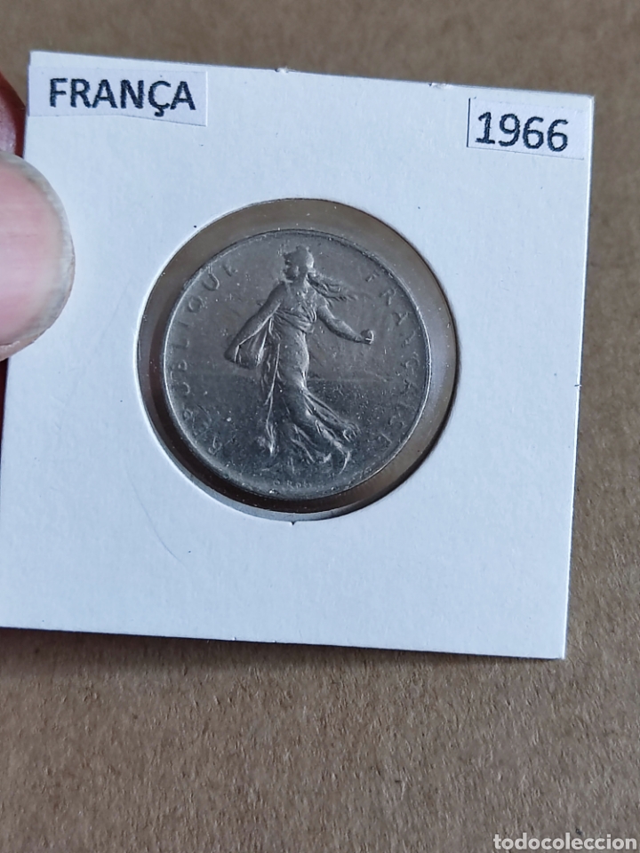 Monedas antiguas de Europa: Moneda Francia 1 Franc 1966 - Foto 1