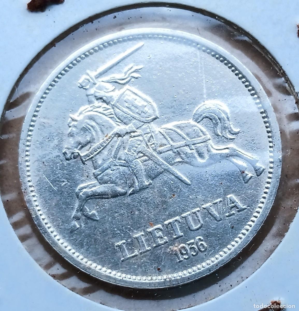 Monedas antiguas de Europa: LITUANIA - 5 LITAI 1936 EBC - Foto 2