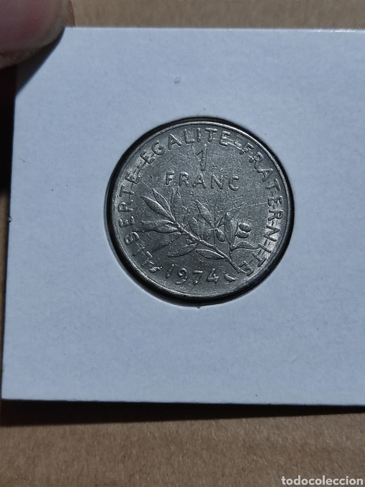 Monedas antiguas de Europa: Moneda Francia 1974 - Foto 2