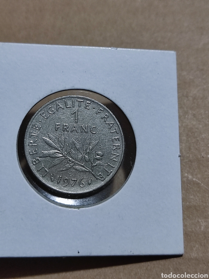 Monedas antiguas de Europa: Moneda Francia 1976 - Foto 2