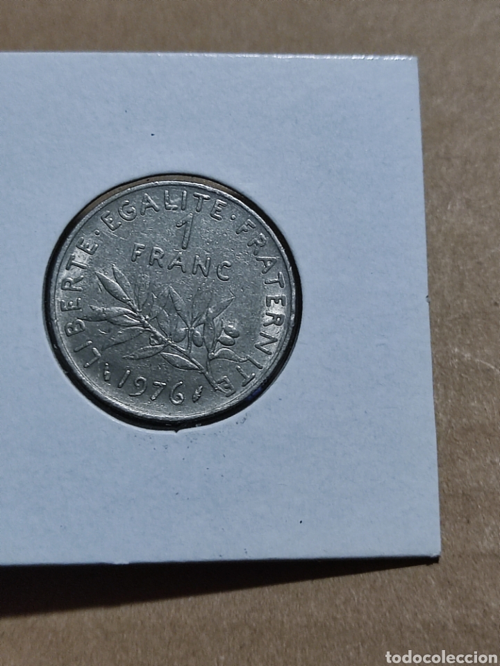 Monedas antiguas de Europa: Moneda Francia 1976 - Foto 2