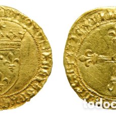 Monedas antiguas de Europa: FRANCIA / FRANCE. CARLOS VIII. 1483-1498. ÉCU D'OR AU SOLEIL. MONTPELLIER RARE. Lote 395861989