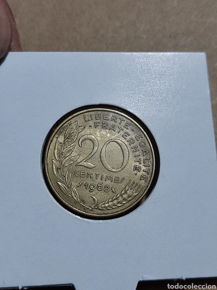 Monedas antiguas de Europa: Moneda Francia 1968 - Foto 2