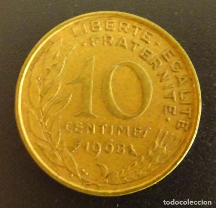 Monedas antiguas de Europa: FRANCIA 10 CENTIMES 1968 - Foto 2