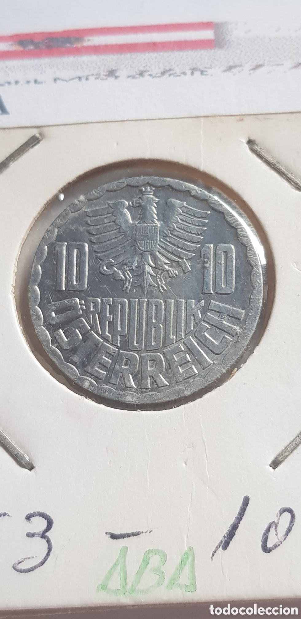 Monedas antiguas de Europa: 10 Groschen 1963 Austria - Foto 2