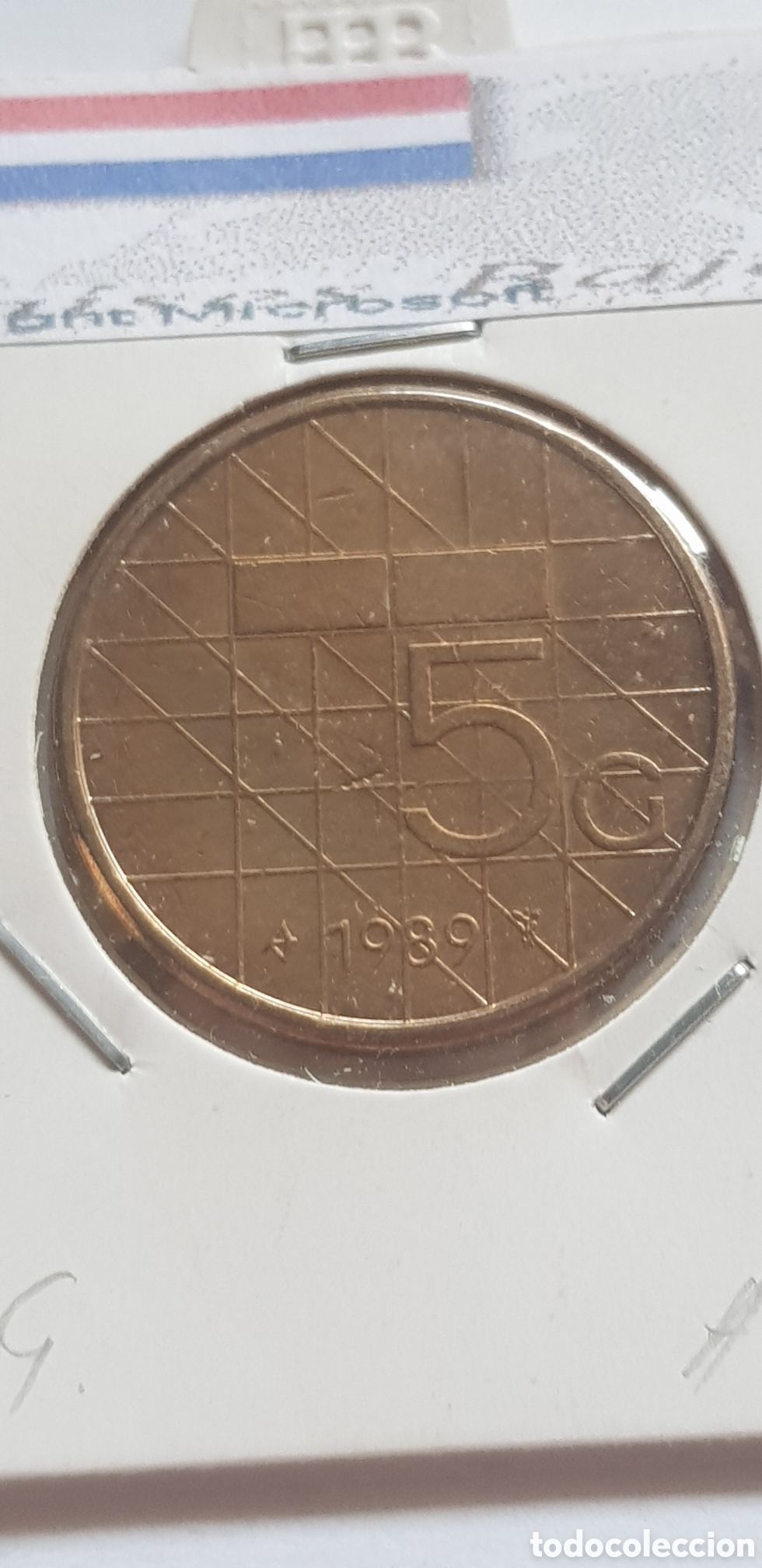 Monedas antiguas de Europa: 5 Gulden 1989 Holanda - Foto 1