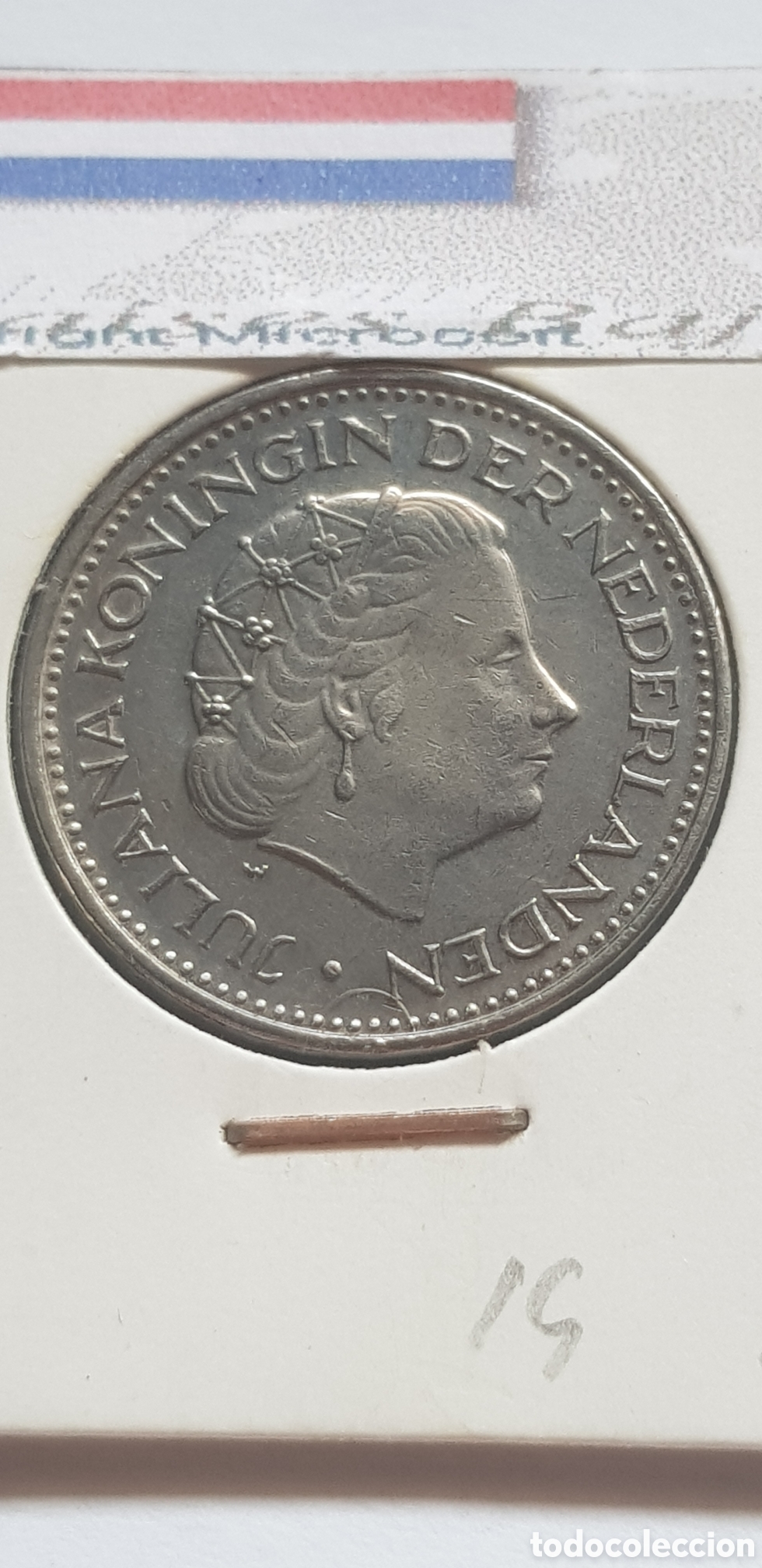 Monedas antiguas de Europa: 1 Gulden 1971 Holanda - Foto 1