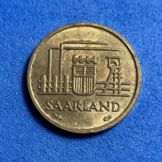 Monedas antiguas de Europa: MONEDA COIN 10 FRANKEN SAARLAND 1954 DIFICIL BRILLO ORIGINAL. Lote 396682449