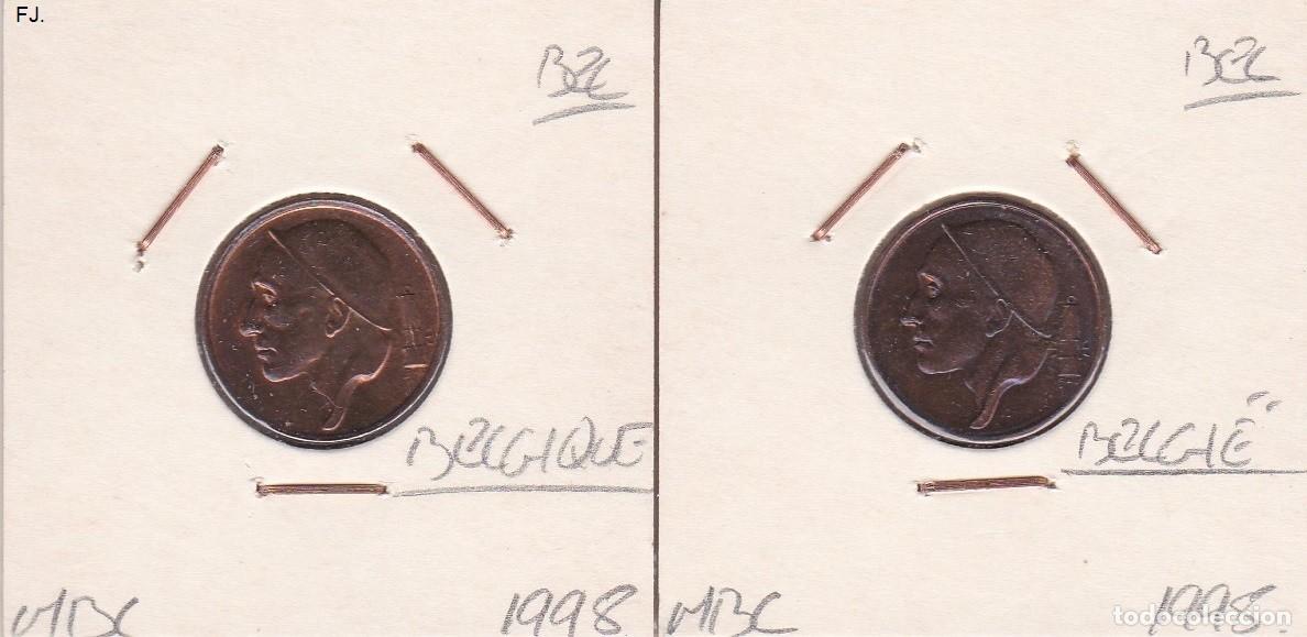 Old Coins of Europe: 2 Monedas 50 Cts 1998 Belgica. Monedas de Belgi&euml; y Belgique Mbc.