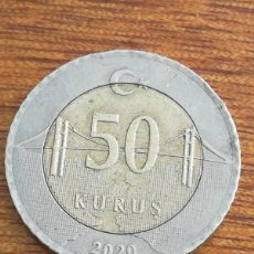 Monedas antiguas de Europa: MONEDA 50 KURUS 2020 TURKIA, TURKEY. Lote 398237524