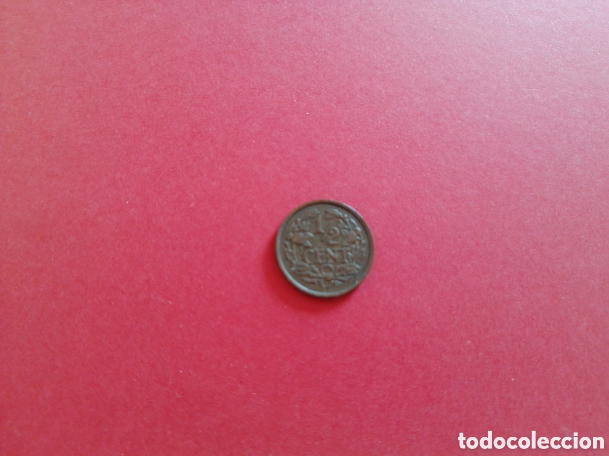 Monedas antiguas de Europa: 1/2 cent de Holanda 1930 - Foto 2