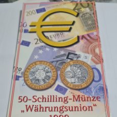 Monedas antiguas de Europa: SET AUSTRIA, 1.999, 1 MONEDA 50 SCHILLING,NUEVO.. Lote 399750414