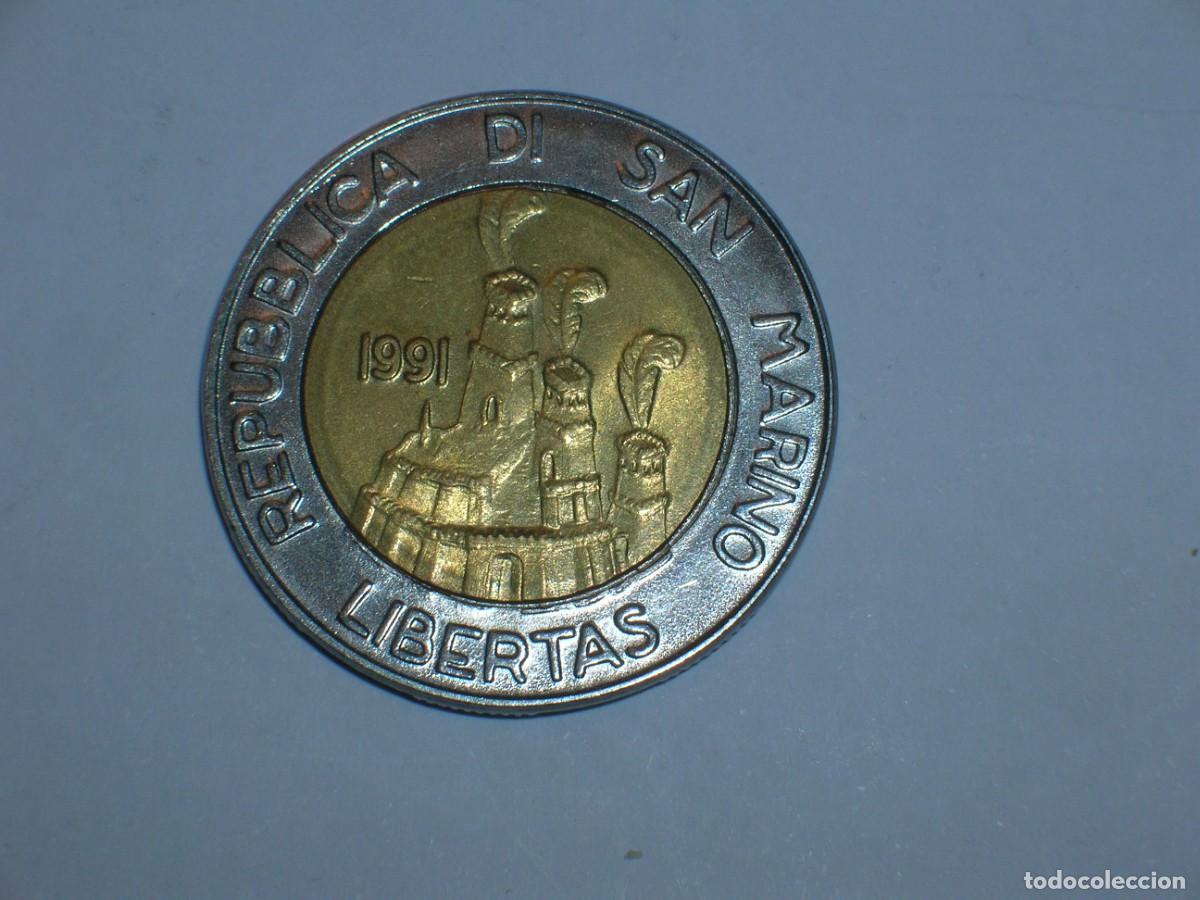 Moedas antigas da Europa: REPUBLICA SAN MARINO 500 liras 1991 (13684)