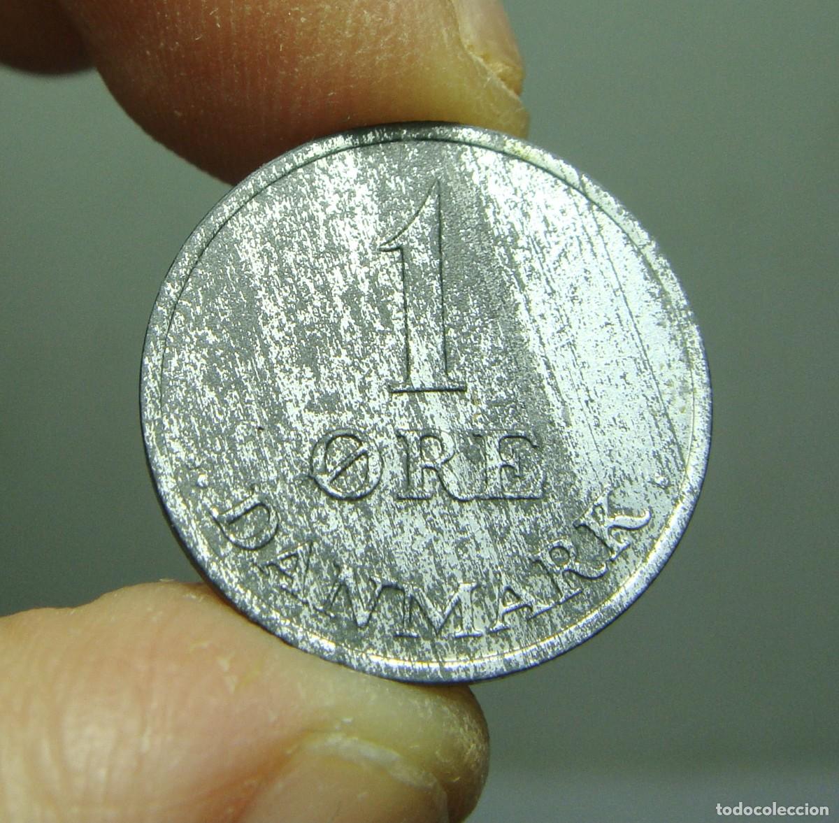 Monedas antiguas de Europa: 1 Ore. Dinamarca - 1965 - Foto 2