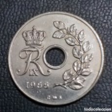 Monedas antiguas de Europa: DINAMARCA 25 ORE, 1966. Lote 401593294