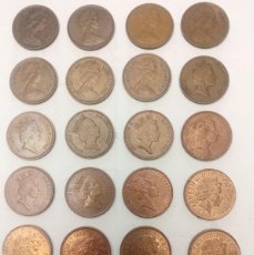 Monedas antiguas de Europa: 38 MONEDAS 1 PENIQUES TODAS AÑOS DIFERENTES REINO UNIDO (AÑOS EN DESCRIPCIÓN). Lote 401593909