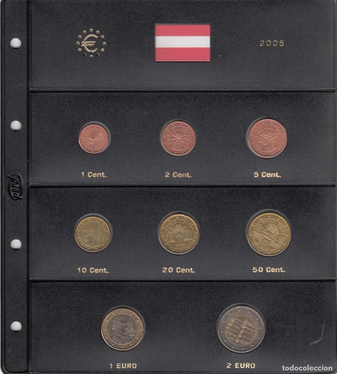 Monedas antiguas de Europa: 8 MONEDAS EURO SIN CIRCULAR -AUSTRIA 2005- EN HOJAS PARDO - SOLICITE LOS A&Ntilde;OS QUE LE FALTEN