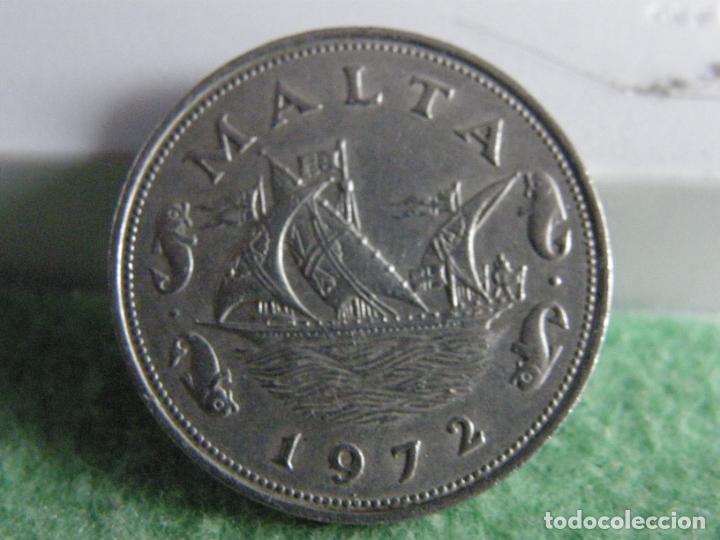 Monedas antiguas de Europa: 10 CENTIMOS de 1972 de MALTA - Foto 1