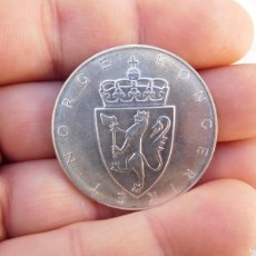 Monedas antiguas de Europa: NORUEGA 10 CORONAS 1964 PLATA. Lote 402175574