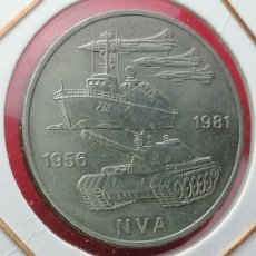 Monedas antiguas de Europa: ALEMANIA DDR 10 MARKA 1981 EJÉRCITO 25 AÑOS. Lote 402296784
