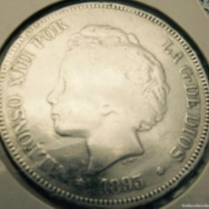 Monedas antiguas de Europa: ALFONSO XIII, MONEDA DE 5 PESETAS, AÑO 1895, PLATA, MUY BUEN ESTADO. Lote 403111834